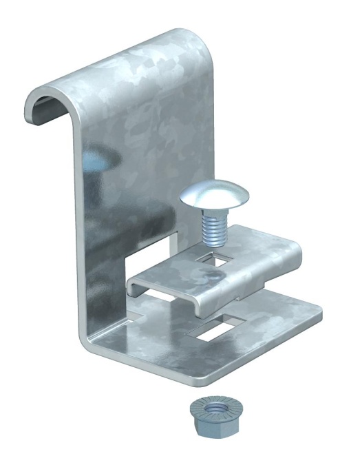 Peça de suporte lateral para caminhos de cabos escada H60mm Aço galvanizado pelo método Sendzimir