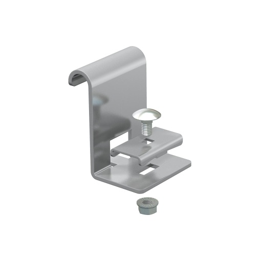Peça de suporte lateral para caminhos de cabos escada H60mm Aço inoxidável, livre de ferrugem A2 1.4301 brilhante, pós-tratamento