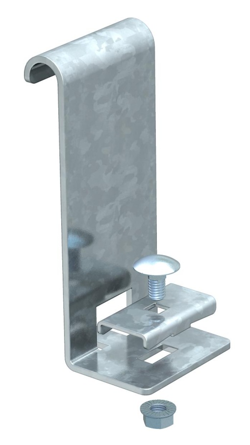 Peça de suporte lateral para caminhos de cabos escada H110mm Aço galvanizado pelo método Sendzimir