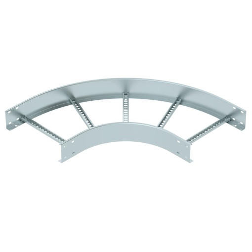 Ângulo 90 para caminhos de cabos escada 110x400 Aço galvanizado pelo método Sendzimir
