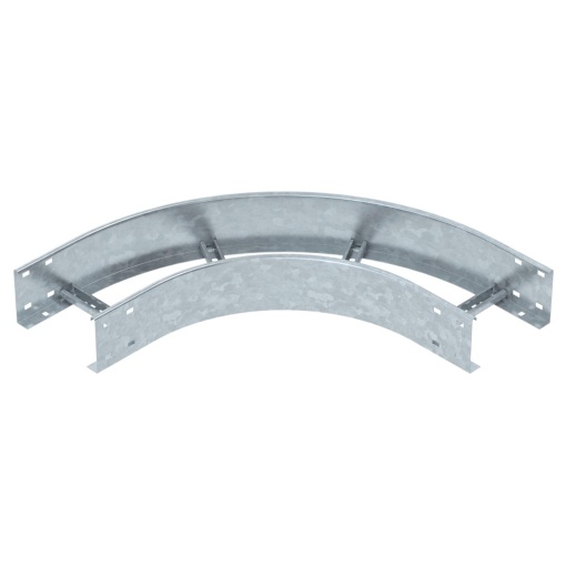 Ângulo 90 para caminhos de cabos escada 110x200 Aço galvanizado por imersão a quente após maquinação