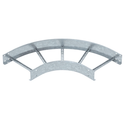 Ângulo 90 para caminhos de cabos escada 110x400 Aço galvanizado por imersão a quente após maquinação