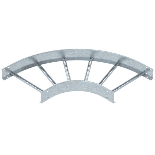 Ângulo 90 para caminhos de cabos escada 110x500 Aço galvanizado por imersão a quente após maquinação