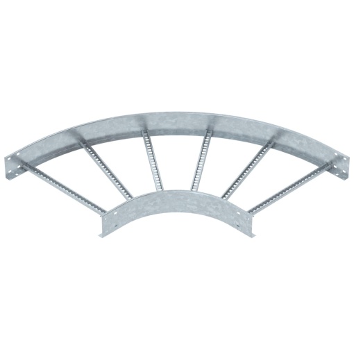 Ângulo 90 para caminhos de cabos escada 110x600 Aço galvanizado por imersão a quente após maquinação