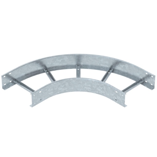 Ângulo 90 para caminhos de cabos escada 110x300 Aço galvanizado por imersão a quente após maquinação