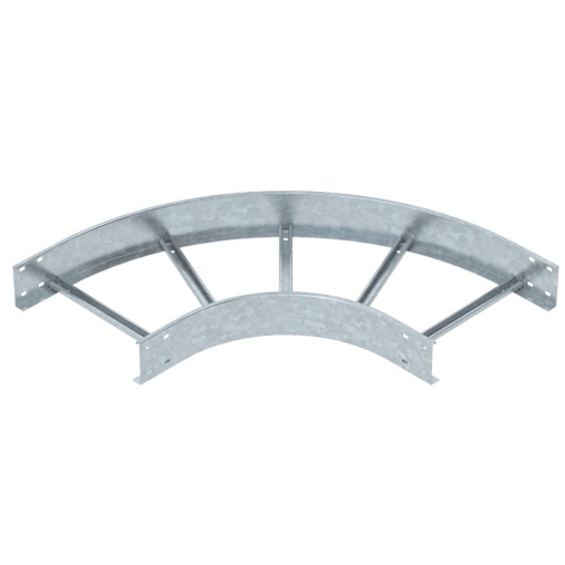 Ângulo 90 para caminhos de cabos escada 110x400 Aço galvanizado por imersão a quente após maquinação