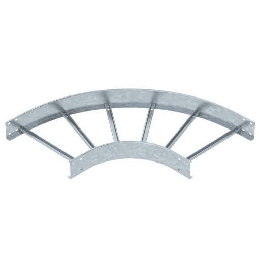 Ângulo 90 para caminhos de cabos escada 110x500 Aço galvanizado por imersão a quente após maquinação