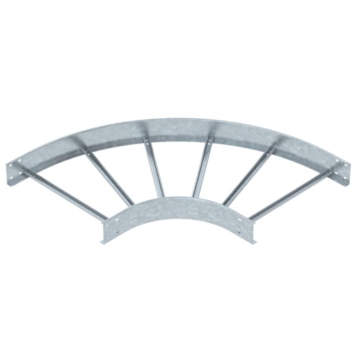 Ângulo 90 para caminhos de cabos escada 110x600 Aço galvanizado por imersão a quente após maquinação