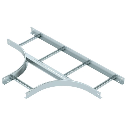 Derivação em T para caminhos de cabos escada 60x300 Aço galvanizado pelo método Sendzimir