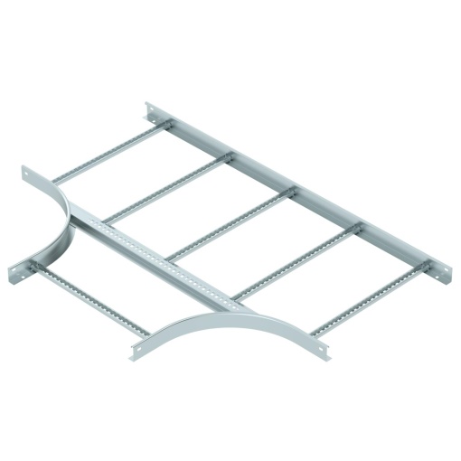 Derivação em T para caminhos de cabos escada 60x600 Aço galvanizado pelo método Sendzimir