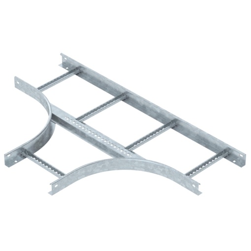 Derivação em T para caminhos de cabos escada 60x300 Aço galvanizado por imersão a quente após maquinação