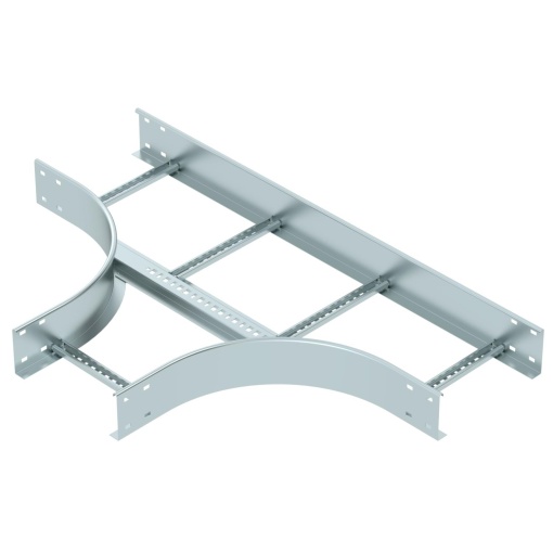 Derivação em T para caminhos de cabos escada 110x300 Aço galvanizado pelo método Sendzimir