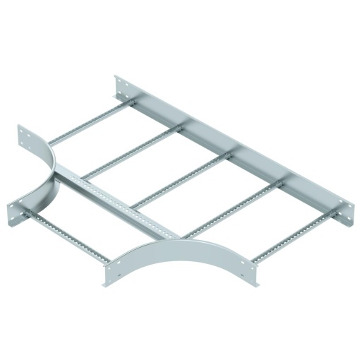 Derivação em T para caminhos de cabos escada 110x600 Aço galvanizado pelo método Sendzimir