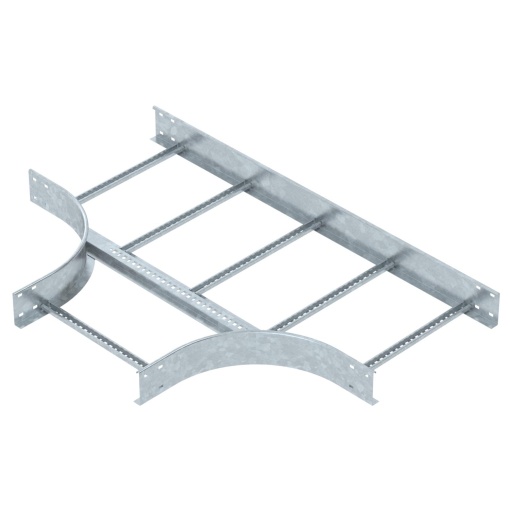 Derivação em T para caminhos de cabos escada 110x500 Aço galvanizado por imersão a quente após maquinação