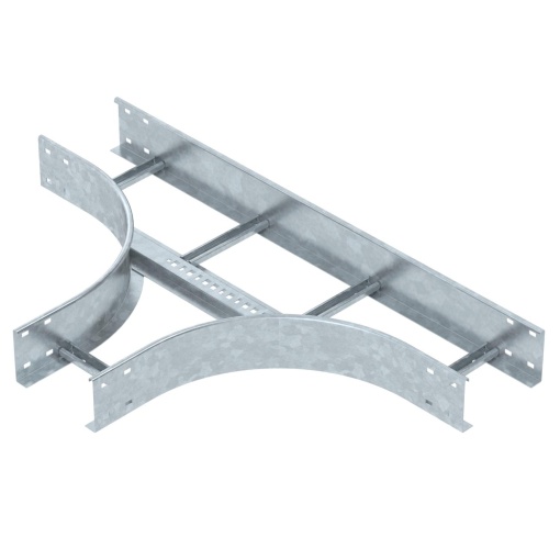 Derivação em T para caminhos de cabos escada 110x200 Aço galvanizado por imersão a quente após maquinação