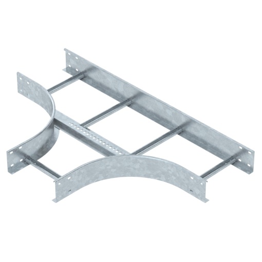 Derivação em T para caminhos de cabos escada 110x300 Aço galvanizado por imersão a quente após maquinação