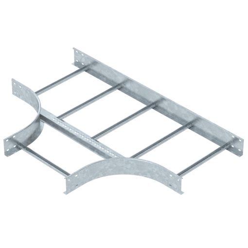 Derivação em T para caminhos de cabos escada 110x500 Aço galvanizado por imersão a quente após maquinação
