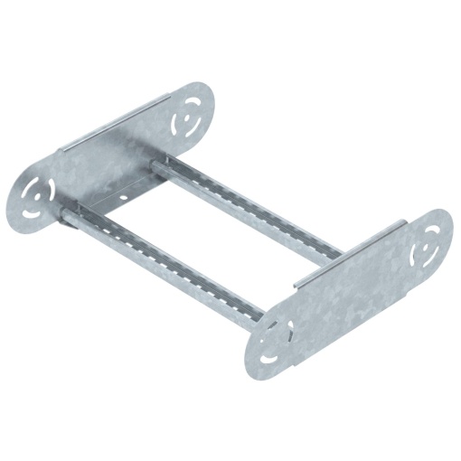 Elemento do ângulo regulável para caminhos de cabos escada 110x400 Aço galvanizado por imersão a quente após maquinação