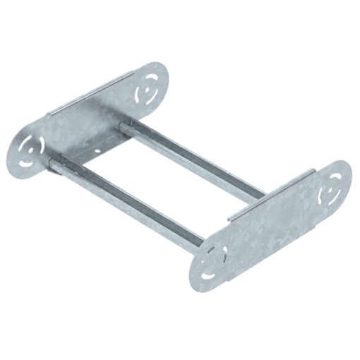 Elemento do ângulo regulável para caminhos de cabos escada 110x400 Aço galvanizado por imersão a quente após maquinação