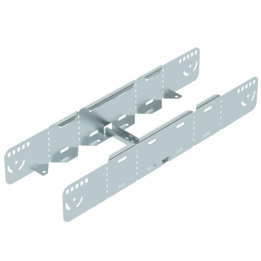 União multifuncional para caminhos de cabos escada 110x200 Aço galvanizado pelo método Sendzimir