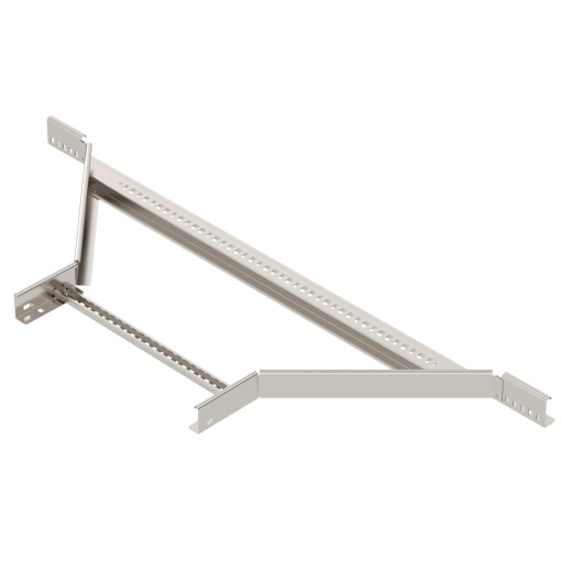 Derivação simples para caminhos de cabos escada 60x500 Aço inoxidável, livre de ferrugem A2 1.4301 brilhante, pós-tratamento