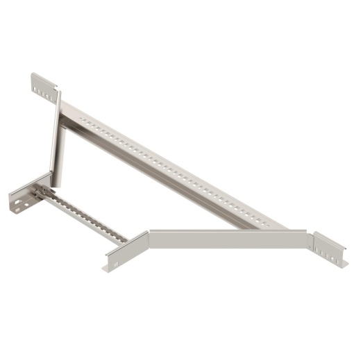 Derivação simples para caminhos de cabos escada 60x400 Aço inoxidável A4 1.4571 brilhante, pós-tratamento