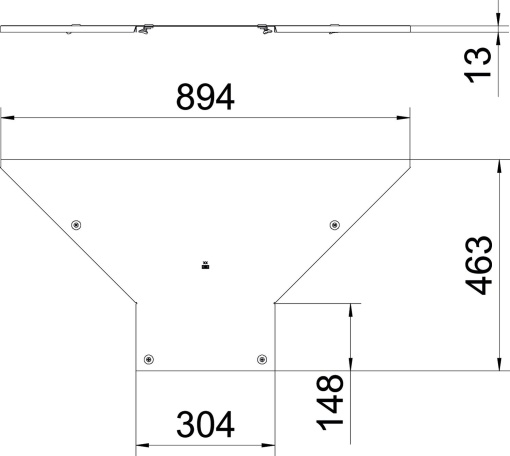 Tampa para derivação simples com ferrolhos rotativos B300 Aço galvanizado por imersão a quente após maquinação