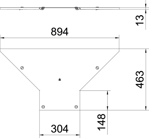 Tampa para derivação simples com ferrolhos rotativos B300 Aço inoxidável, livre de ferrugem A2 1.4301 brilhante, pós-tratamento
