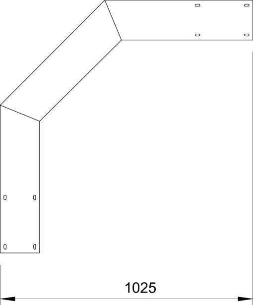 Ângulo 90 descendente para escada grandes vãos 160 160x200 Aço galvanizado por imersão a quente após maquinação