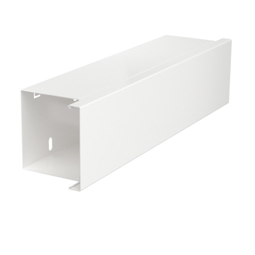 Derivação em T com tampa 80x80mm Aço com galvanização contínua  com revestimento de plástico branco puro RAL 9010