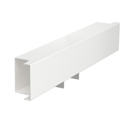 Derivação em T com tampa 40x60mm Aço com galvanização contínua  com revestimento de plástico branco puro RAL 9010