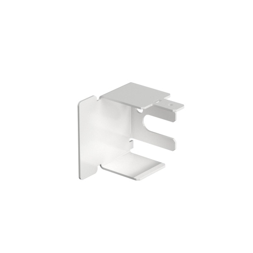 Topo 30x30mm Aço com galvanização contínua  com revestimento de plástico branco puro RAL 9010