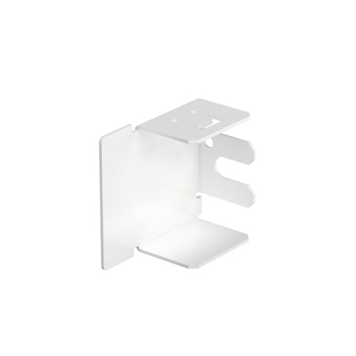 Topo 40x40mm Aço com galvanização contínua  com revestimento de plástico branco puro RAL 9010