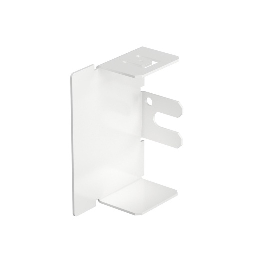 Topo 40x60mm Aço com galvanização contínua  com revestimento de plástico branco puro RAL 9010