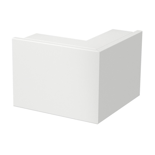 Ângulo externo com tampa 60x150mm Aço com galvanização contínua  com revestimento de plástico branco puro RAL 9010