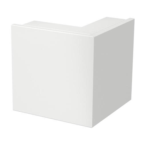 Ângulo externo com tampa 60x200mm Aço com galvanização contínua  com revestimento de plástico branco puro RAL 9010