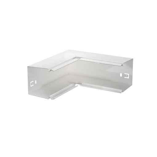 Ângulo interno 60x60mm Aço com galvanização contínua  com revestimento de plástico branco puro RAL 9010