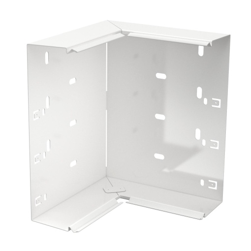 Ângulo interno 60x200mm Aço com galvanização contínua  com revestimento de plástico branco puro RAL 9010