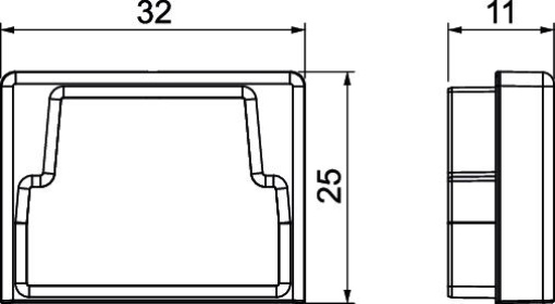 Edge protection ring 20x30mm Elastómero termoplástico preto grafite RAL 9011