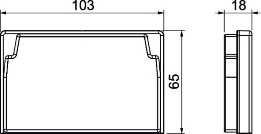 Edge protection ring 60x100mm Elastómero termoplástico preto RAL 9011
