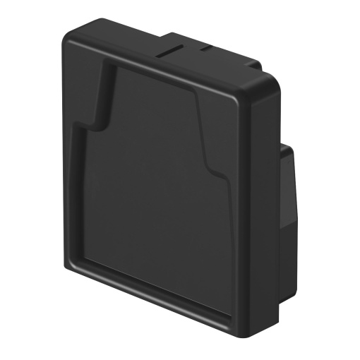 End piece 40x40mm Elastómero termoplástico preto RAL 9011