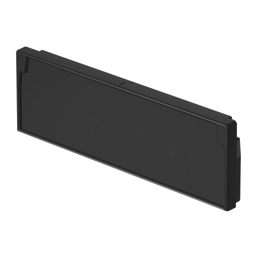 End piece 60x200mm Elastómero termoplástico preto RAL 9011