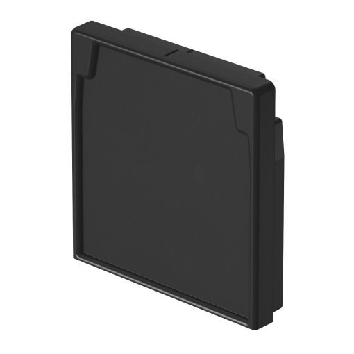 End piece 80x80mm Elastómero termoplástico preto RAL 9011