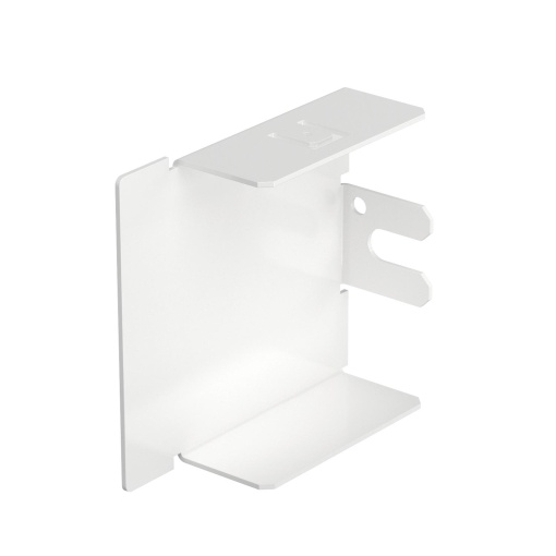 Topo 80x80mm Aço com galvanização contínua  com revestimento de plástico branco puro RAL 9010