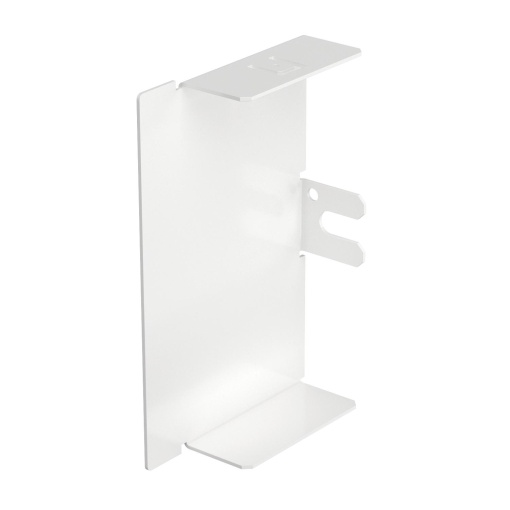 Topo 60x100mm Aço com galvanização contínua  com revestimento de plástico branco puro RAL 9010
