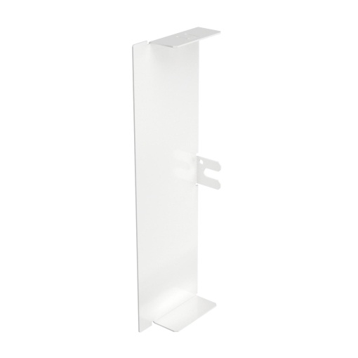 Topo 60x200mm Aço com galvanização contínua  com revestimento de plástico branco puro RAL 9010