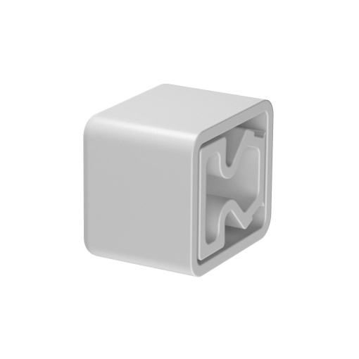 Protetor para calha LKM 20x20mm Policloreto de vinilo cinzento