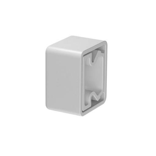 Protetor para calha LKM 20x30mm Policloreto de vinilo cinzento