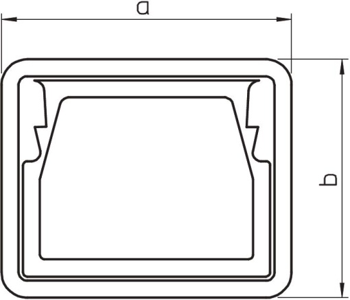 Protetor para calha LKM 40x60mm Policloreto de vinilo cinzento