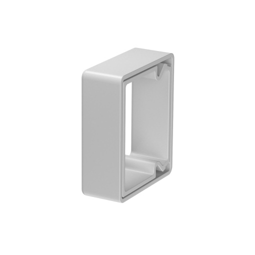 Protetor para calha LKM 40x60mm Policloreto de vinilo cinzento
